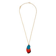 Terry Frost Straw, Orange, Blue necklace